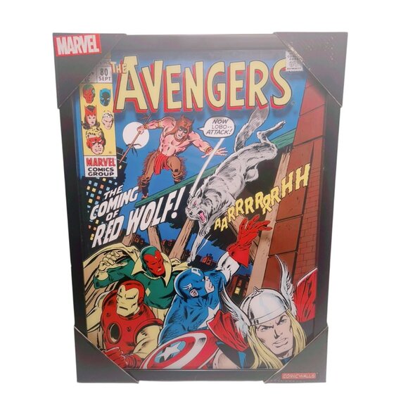 Marvel Avengers #80 The Coming of Red Wolf Comic Book Framed Wall Art 15"X20" - Picture 1 of 2